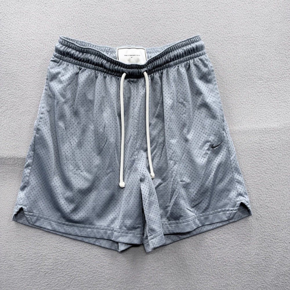 Nike Shorts Mens Small Gray Dri-FIT Mesh Lined Running 5 Inseam Athletic Gym